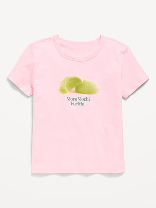 Camiseta Manga Corta con Gráfico, Niña