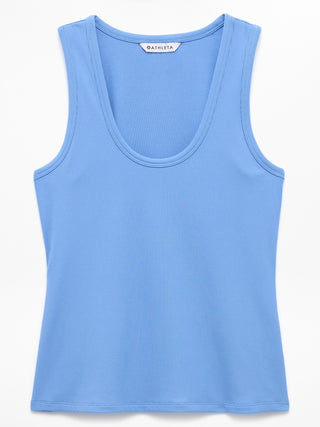 Camiseta sin mangas de canalé exclusiva.
