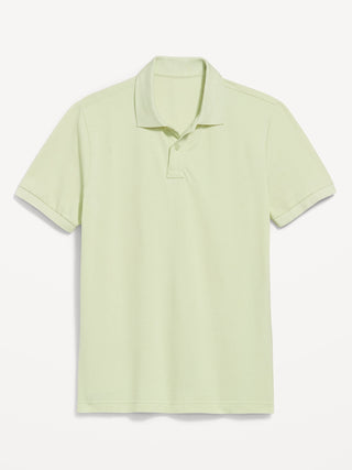 Short Sleeve Cotton Polo Shirt with Buttons