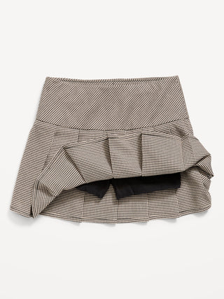 Pleated Twill Skort for Girls.