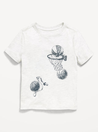 Camiseta gráfica de manga corta para niños pequeños.