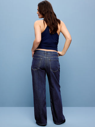Low-Rise Loose Jeans.