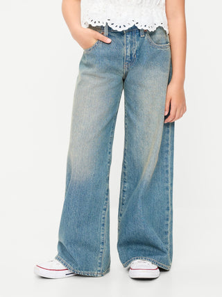 Super Baggy Wide-Leg Jeans for Girls.