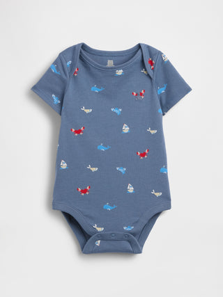 Body de algodón orgánico Baby First Favourites.