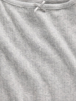 Camiseta sin mangas Pointelle para niños.