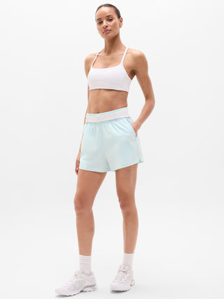Sport Shorts with Elastic Waist and Pockets