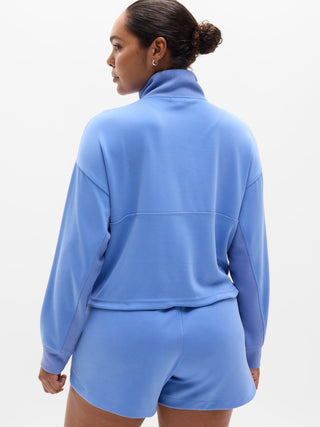 Sudadera Cuello Alto con Media Cremallera