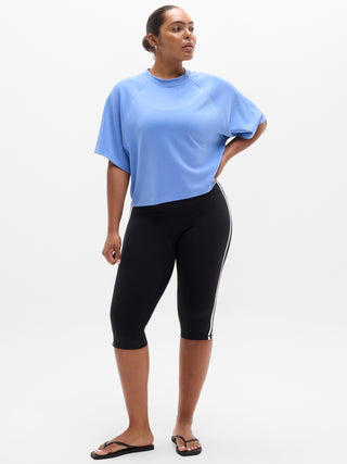 Camiseta Oversized Manga Corta Detalle Acanalado