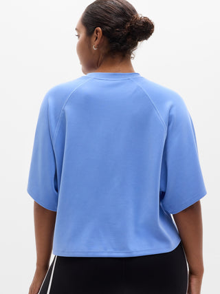 Camiseta Oversized Manga Corta Detalle Acanalado