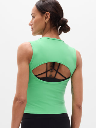Camiseta sin Mangas con Detalle Espalda Abierta