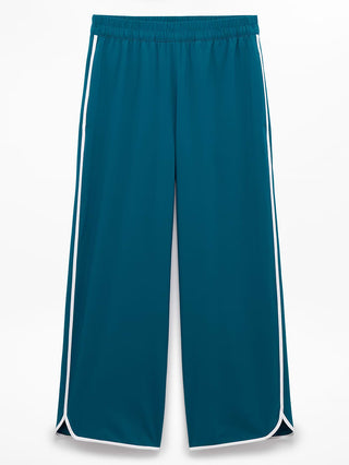 Pantalón Crop Talle Alto Detalle Raya