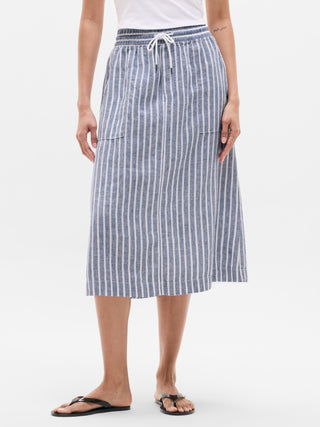 Falda midi de lino Retreat.