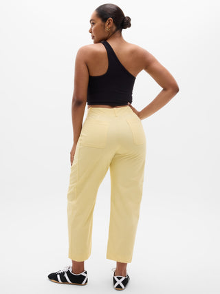 Barrel Leg Baggy Pants with Pockets