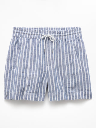 Short con Cintura Elástica de Lino