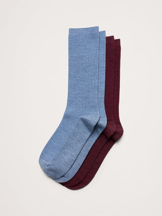 Paquete de 2 calcetines Breathe de mezcla de merino.