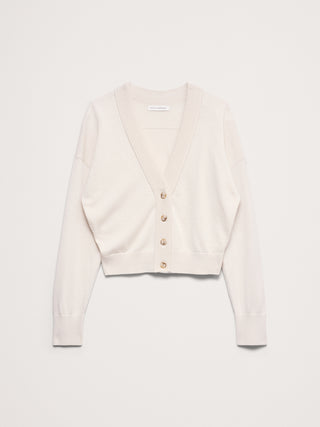 Merino Wool Button-Up Cardigan