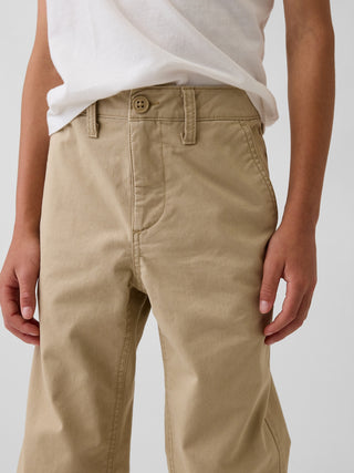 Kids Uniform Stretch Relaxed Straight Khakis.