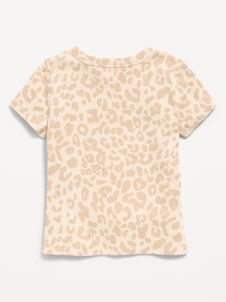 Fitted Short-Sleeve T-Shirt for Girls.