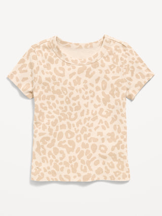 Fitted Short-Sleeve T-Shirt for Girls.