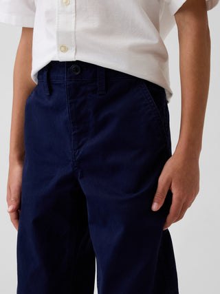 Kids Uniform Stretch Relaxed Straight Khakis.