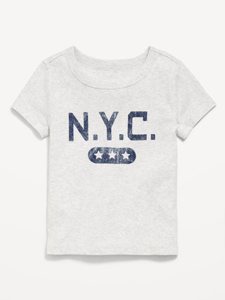 Fitted Short-Sleeve T-Shirt for Girls.
