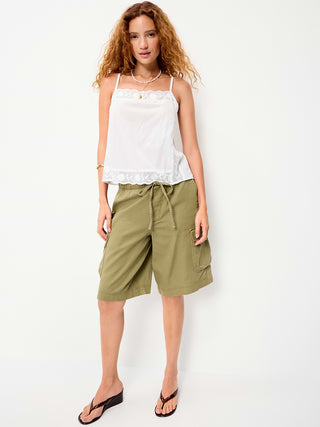 Camiseta de Tirantes con Detalle Bordado, Mujer