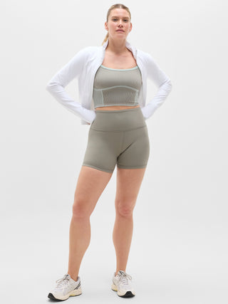 Short Deportivo Talle Alto con Logo