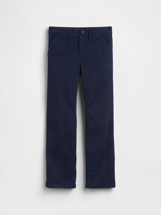 Kids Uniform Stretch Relaxed Straight Khakis.