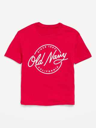 Camiseta gráfica de manga corta para niños.