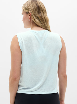 Camiseta sin Mangas de Lino
