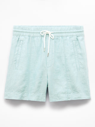 Linen Elastic Waist Shorts