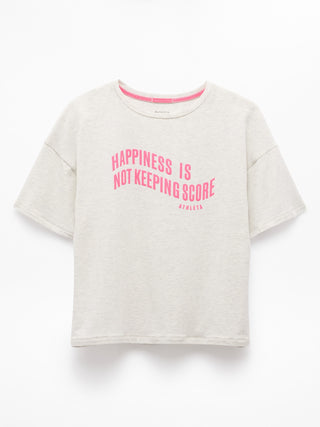 Camiseta Holgada con Detalle Gráfico, Niña