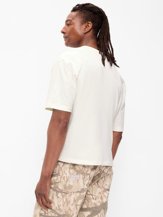 Garment-Dyed Heavyweight Cropped T-Shirt.
