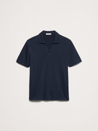 Polo de malla con cuello Johnny.