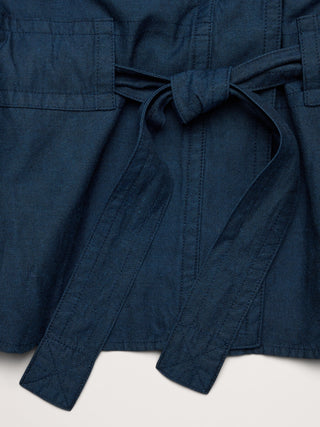 Chaleco utilitario TENCEL™ de algodón y lino.