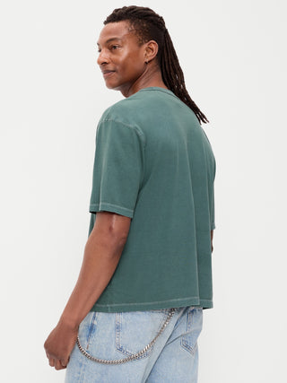 Garment-Dyed Heavyweight Cropped T-Shirt.