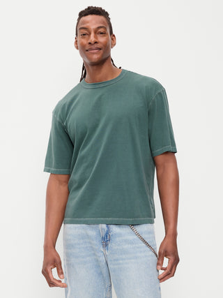 Garment-Dyed Heavyweight Cropped T-Shirt.