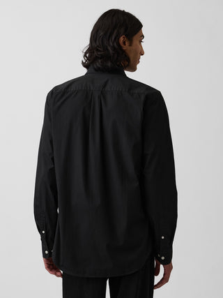 Long Sleeve Cotton Shirt with Pocket