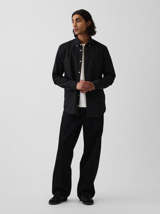 Long Sleeve Cotton Shirt with Pocket