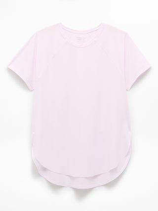 Sports T-shirt Round Neck Mesh Detail