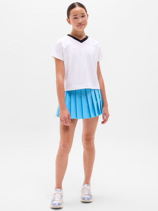 Falda pantalón de tiro bajo perfecta con pliegues para niña Athleta.