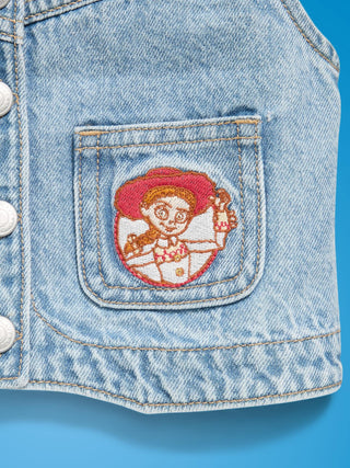 Old Navy x Pixar Toy Story Western Denim Vest for Toddler Girls.