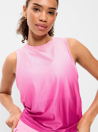 Camiseta sin mangas de malla.