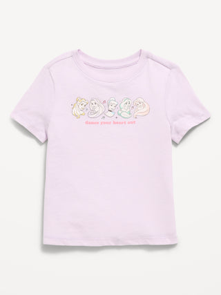 Disney© Princesses Graphic T-Shirt for Toddler Girls.
