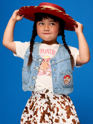 Old Navy x Pixar Toy Story Western Denim Vest for Toddler Girls.
