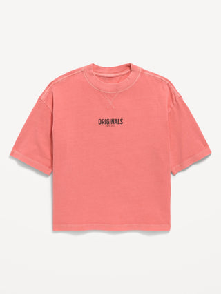 Oversized Short-Sleeve Graphic T-Shirt for Boys.