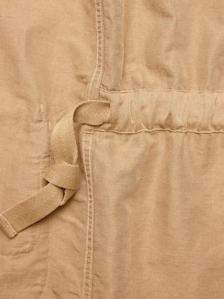 Chaqueta camisera italiana de lino y algodón.