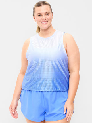 Camiseta sin mangas de malla.