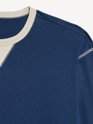 Camiseta Manga Larga de Punto Acanalado