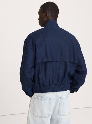 Chaqueta Harrington de lino.